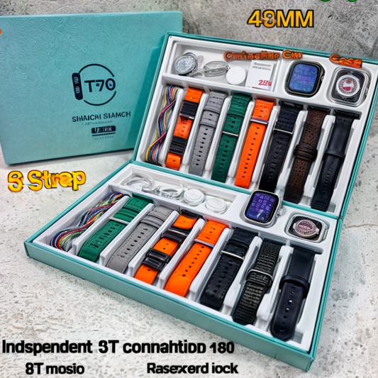 Y99 Ultra Smart Watch With 8 Straps
